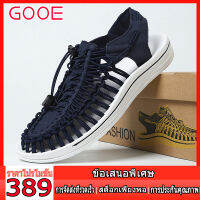 GOOE 2023【1-2 วันรับสินค้าเลย】ผู้ชายรองเท้าแตะกีฬากลางแจ้งแห้งเร็วรองเท้าชายหาดผู้ชายรองเท้าลำลองระบายอากาศน้ำหนักเบาสบายคู่35-44