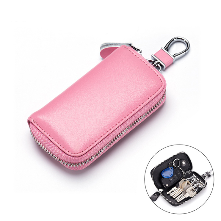 fashion-keychain-pouch-zip-wallet-leather-case