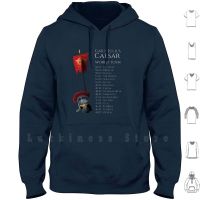 Gaius Julius Caesar World Tour Hoodies Long Sleeve Julius Caesar Veni Vidi Vici Ancient Spqr