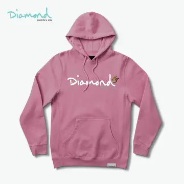 Diamond supply online maroon hoodie