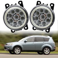 LED Headlight Angel Eyes Bulb Car Daytime Running Light DRL Fog Light For Mitsubishi Outlander II CW W 2006-2012