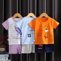 COD DSGERTRYTYIIO 2022 new boys and girls T-shirts pants half-sleeved suits short-sleeved shorts thin home clothes kids clothing childrens male and female