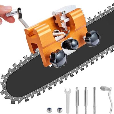 Woodworking Chainsaw Sharpener With 3 Grinding Rod Manual Chainsaw Chain Sharpening Chain Saws and Electric Saws Repair Tools