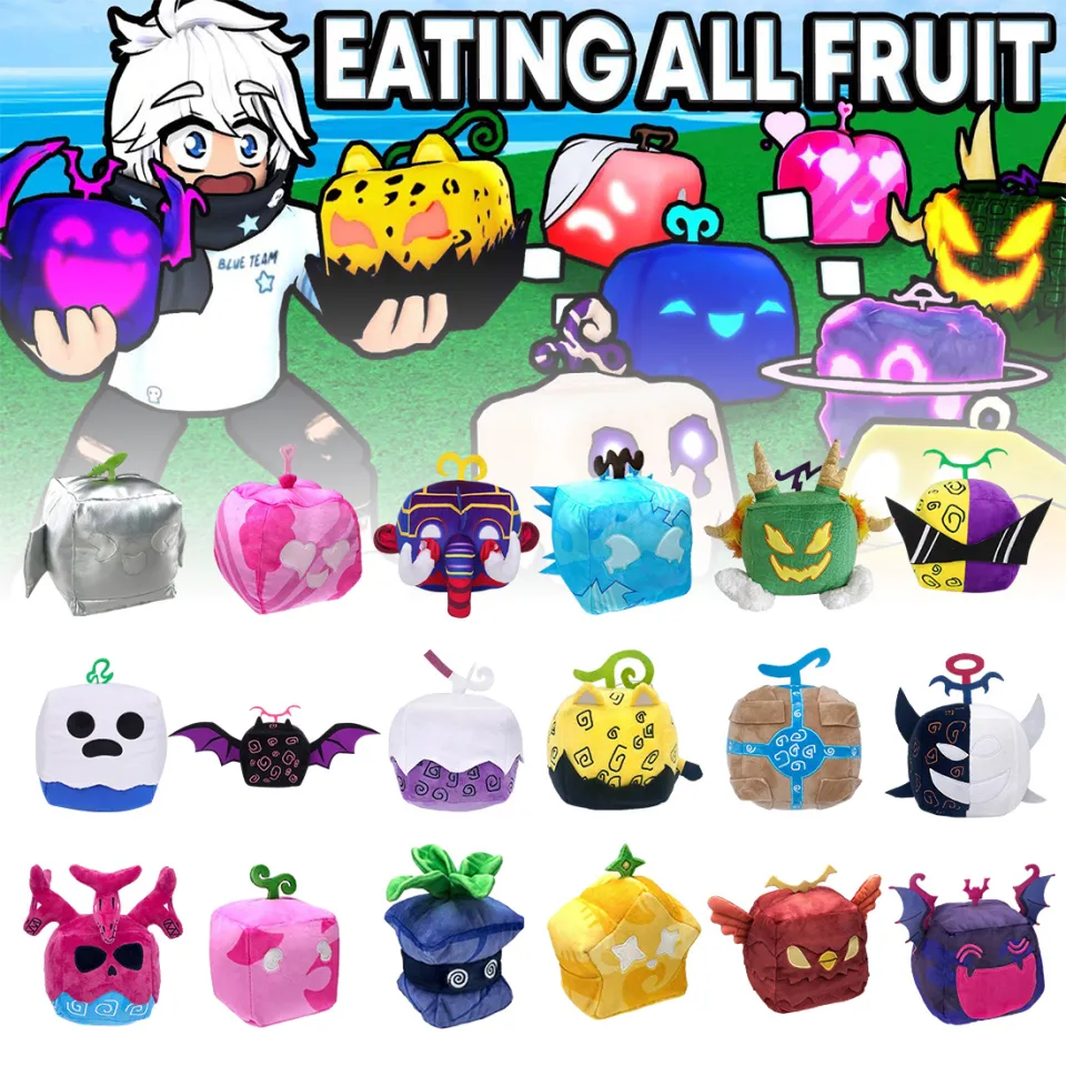 Blox Fruits Plush Anime Game Toy Fruit Leopard Pattern Box