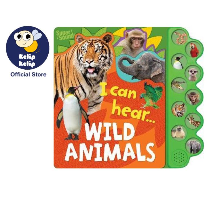 I Can Hear Wild Animals Sound Book With 10 Buttons To Learn All About  Animals For Children | Lazada