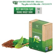 Hộp 50gr Bột hòa tan uống liền Genmaicha nguyên chất, giảm cân