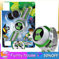 Nanan BEN 10เด็กนาฬิกาโปรเจคเตอร์ของเล่นผู้ดูเอเลี่ยน