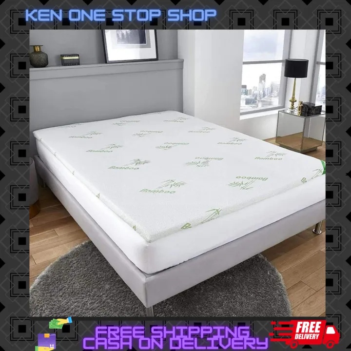 Bamboo Memory Foam Mattress Topper Lazada PH