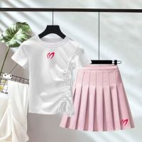 Womens Golf Clothes Summer Golf Clothes Womens T-shirt Sports Suit Womens Golf Skirt Golf Clothes Golf Tennis Womens Suit