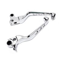 【Big-Sales】 Gamers Arcade Triclicks รถจักรยานยนต์เบรค Handle Lever อลูมิเนียม Skull เบรคคลัทช์คันโยกสำหรับ Harley Sportster XL883 XL1200 Dyna Softail 96-10