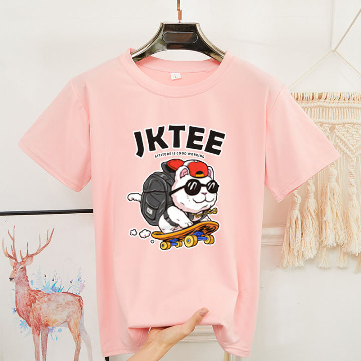 s-3xl-ปลีก-ส่งbk-246-เสื้อยืดแขนสั้นพร้อมส่ง-8สี-ลายการ์ตูน-ขายดีตามเทรนต์-ลายน่ารัก-สีสันสดใส่น่ารัก-ใส่ได้ทั้งหญิงและชาย