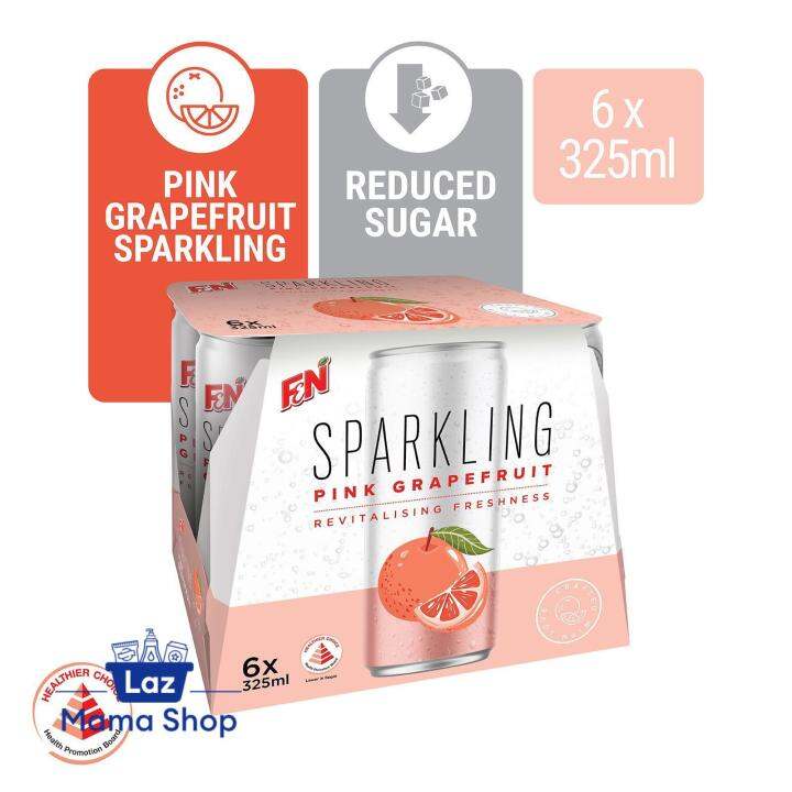 F&N Sparkling Pink Grapefruit (6 x 325ML) (Laz Mama Shop) Lazada