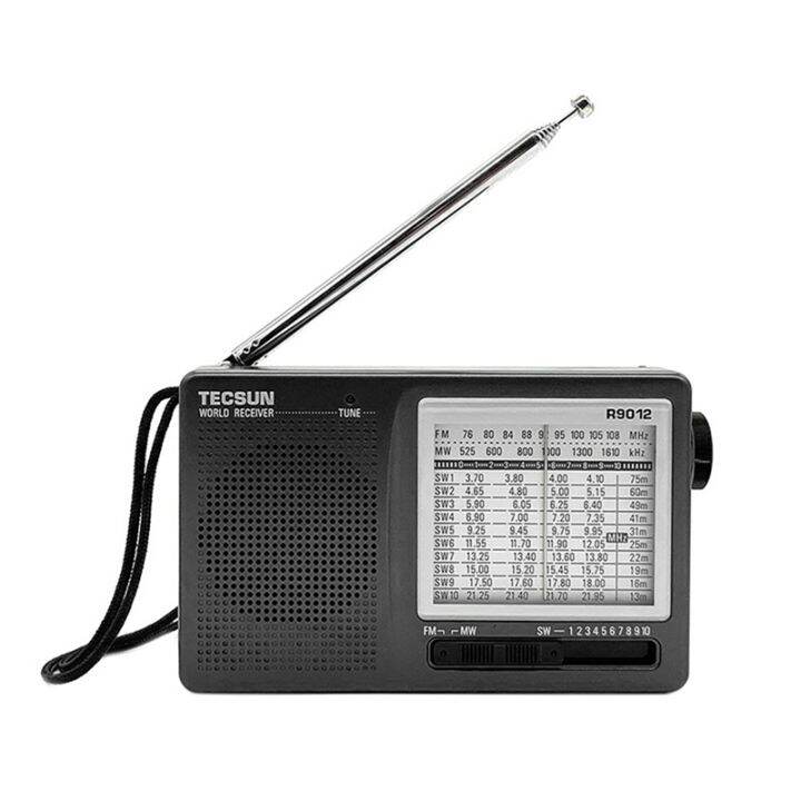 TECSUN R9012 AM/FM/SW 12 Bands Shortwave Radio Portable Receiver with