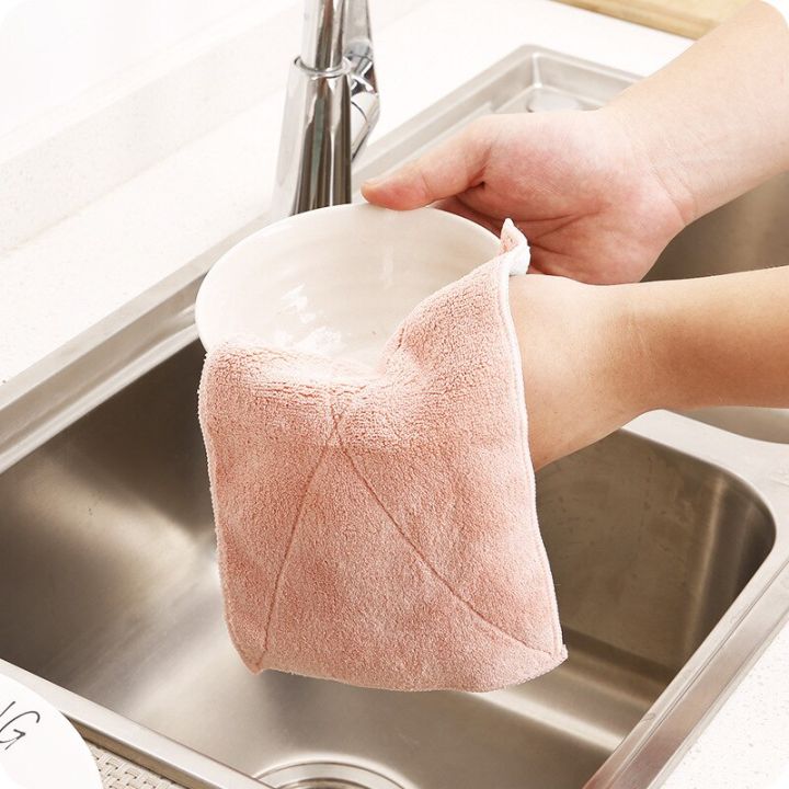 เกล็ดปลาผ้าเช็ดกันจาระบีผ้าเช็ดในครัวผ้าทำความสะอาดจานหน้าต่างกระจกผ้าเช็ด10ชิ้นใหม่ล่าสุด