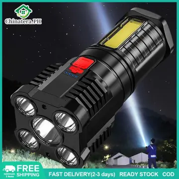 Super Bright T6 LED Flashlight USB Rechargeable Waterproof COB