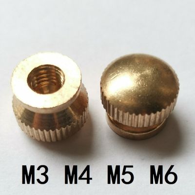 5pcs  M3 M4 M5 M6 brass round blind end step Knurled Thumb Nuts Nails  Screws Fasteners