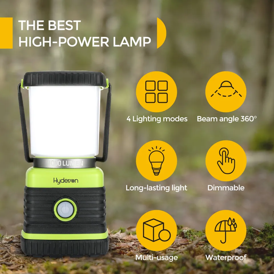 LED Camping Lantern Rechargeable, Consciot Flashlight High Lumens