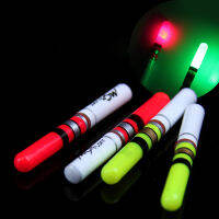 10ชิ้น/ล็อต Electric Stick Fishing Float อุปกรณ์เสริมสีเขียว/สีแดง LED Stick Night Fishing Tackle ไม่มี B486