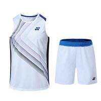 MIZUNO Prince HEAD Yonex Yy ชุดสูทเสื้อกั๊กติดกระดุมช่วงเอวแบบแขนกุดระบายอากาศได้ดีสำหรับผู้ชายเสื้อคลุมสั้นฤดูร้อนแห้งเร็ว