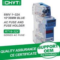 Free Shipping CHYT RT18-32X 1Sets 1 Pole 10x38mm Ceramic Colour White AC 500V 690V 32A Fuse And Fuse Holder