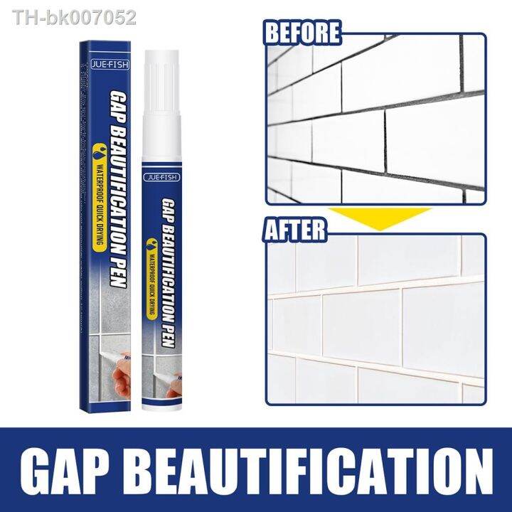 ♂ Waterproof Tile Gap Repair Pen Odorless White Tile Refill Wall Grout