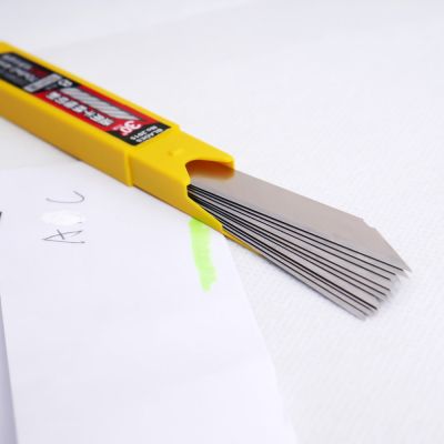 【YF】 10 Pcs Office Supplies 30 Degree Utility Refill Blades Alloy Steel Replaceable Cutting For