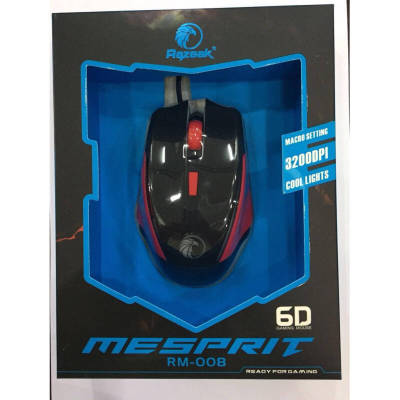 Razeak RM-008 Mesprit 6D Gaming mouse Macro Mouse เมาส์ มาโคร์ เม้าส์ คีย์บอร์ต