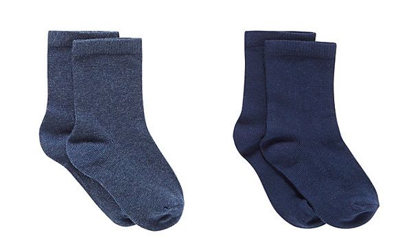 ถุงเท้าเด็กผู้ชาย-mothercare-blue-socks-with-aegis-5-pack-xa025