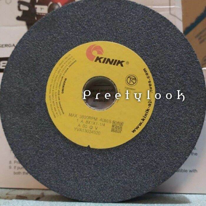 Kinik batu gurinda 8" Kinik grinding wheel 8 x 1x11/4 inch A 60
