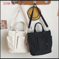 5210A จุได้มาก กระเป๋าโท้ท มือถือแบบมือถือ ผ้าใบแคนวาส กระเป๋า Crossbody คอมพิวเตอร์จัดเก็บข้อมูล ช้อป กระเป๋าถือแบบถือ ผู้หญิงผู้ชาย