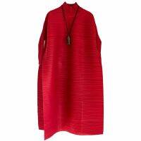 [COD] Miyake Pleated 2022 Turtleneck Loose Fashion Designer Abayas Clothing