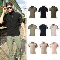 Mens Outdoor Tactical Military Camouflage T-shirt Breathable US Army Combat T Shirt Quick Dry Camo Hunting Camping Hiking Tees