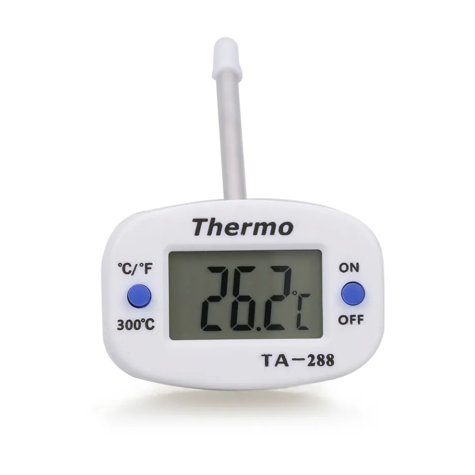 Htovila Ta288 Instant Read Digital Thermometer Folding Long Probe Thermometer Kitchen Cooking Meat Oil Soup Laboratory Fry BBQ, Size: 40