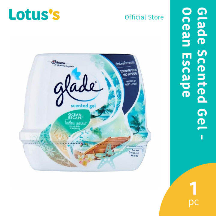 GLADE SCENTED GEL OCEAN ESCAPE 180G Lazada