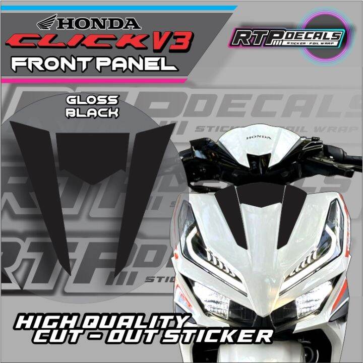 HONDA CLICK V3 FRONT PANEL DECALS STICKER Lazada PH