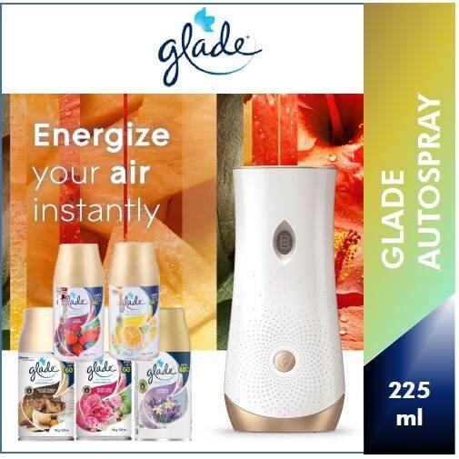 Glade Matic Automatic Spray Machine & Assorted Refill, 225ml Lazada