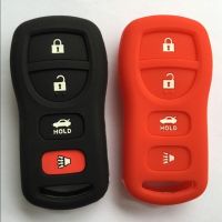 dfthrghd Keyless Entry Remote Control Key Fob Holder For Infiniti 4 Button Silicone Key Cover Case FX35 FX45 I35 G35 QX56 Q45