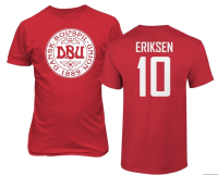 Denmark Soccer #10 Christian Eriksen World Football Adult and Youth men T-Shirt