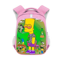 Simpsons Children Fashion Schoolbag Primary School Cartoon Cute Backpack Large Capacity Backpack Wholesale