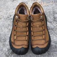 ◘ Golden Sapling Retro Men 39;s Boots Genuine Leather Outdoor Trekking Shoes Classic Winter Mountain Boot Fashion Leisure Men Shoes