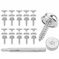 62pcsset Steel Canvas Screw Snap Fasteners Canvas Kit Jackets Boat Handbags Screw Cover Stud Snap For Leather Pr D7Q4