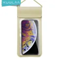 【For iPhone 13】KUULAA Waterproof Phone Bag ซองกันน้ำ Underwater Waterproof Case Bag Phone Case Swimming Diving Phone Case for Xiaomi iPhone Huawei Samsung. 