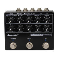 Demonfx ใหม่ RDW Reverb Delay Workstation Guitar Bass Effect Pedal