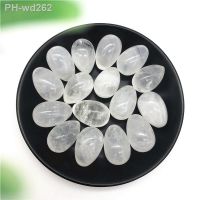 1pc Natural White Quartz Crystal Egg Shaped Stones Polished Clear Quartz Eggs Energy Stone Healing Natural Stones and Minerals