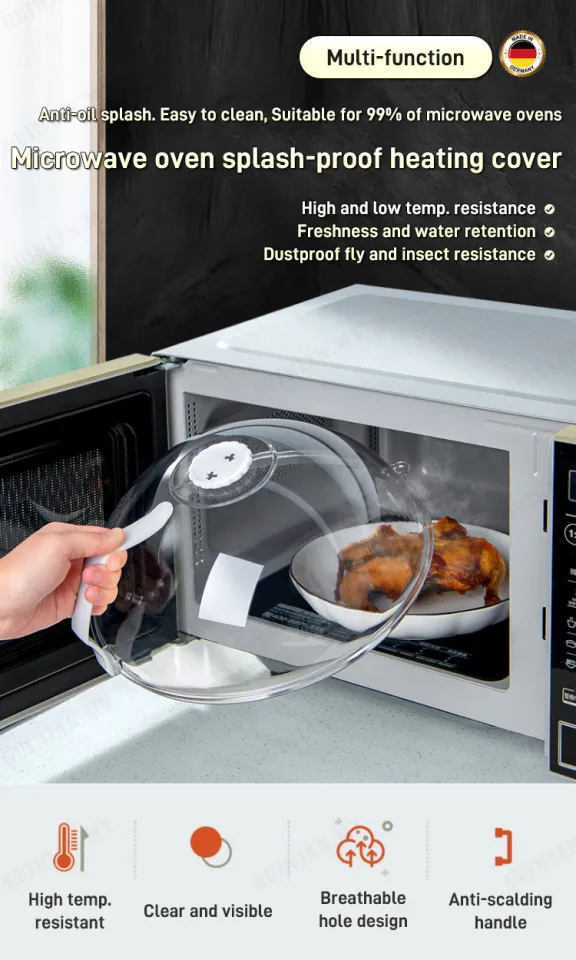 Microwave Oven Splash Proof Cover Heat-resistant Oil Proof