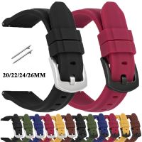 hengilcevwf494 20mm 22mm 24mm Quick Release Watch Band for Samsung Galaxy Watch 4 3 41mm 45mm 5 Pro Silicone Universal Wrist Band Watch Strap