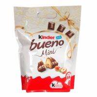 Kinder bueno mini รส milk&amp;Hazelnuts ถุงใหญ่ 400g มี 68 ชิ้น BBF 08/01/24