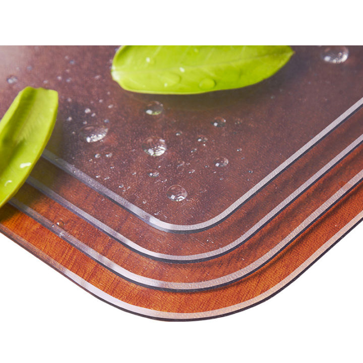 ผ้าปูโต๊ะพลาสติกพีวีซีใสเนื้อนิ่มกันน้ำกันน้ำกันน้ำมันผ้าปูโต๊ะซักได้พรมปูโต๊ะน้ำชาแผ่นคริสตัล-linguaimy