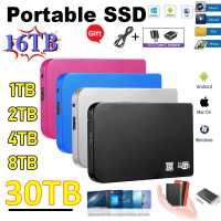 ใหม่เอี่ยมแบบพกพา SSD 1TB 2TB External Hard Drive Type-C USB 3.0ความเร็วสูงแฟลชไดร์ฟ Hard ดิสก์สำหรับแล็ปท็อป/Mac/Desktop