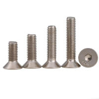 หัวหัวเสียบแบบ Countersunk ชุบนิกเกิลเกรด10.9ความแข็งแรงสูงสลักสกรูหัวแบนสกรูถ้วยแบน M2 M2.5 M4 M3